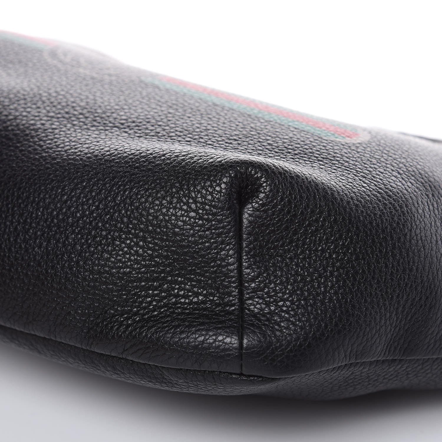 Gucci Grained Calfskin Logo Belt Bag Black 8 of 9