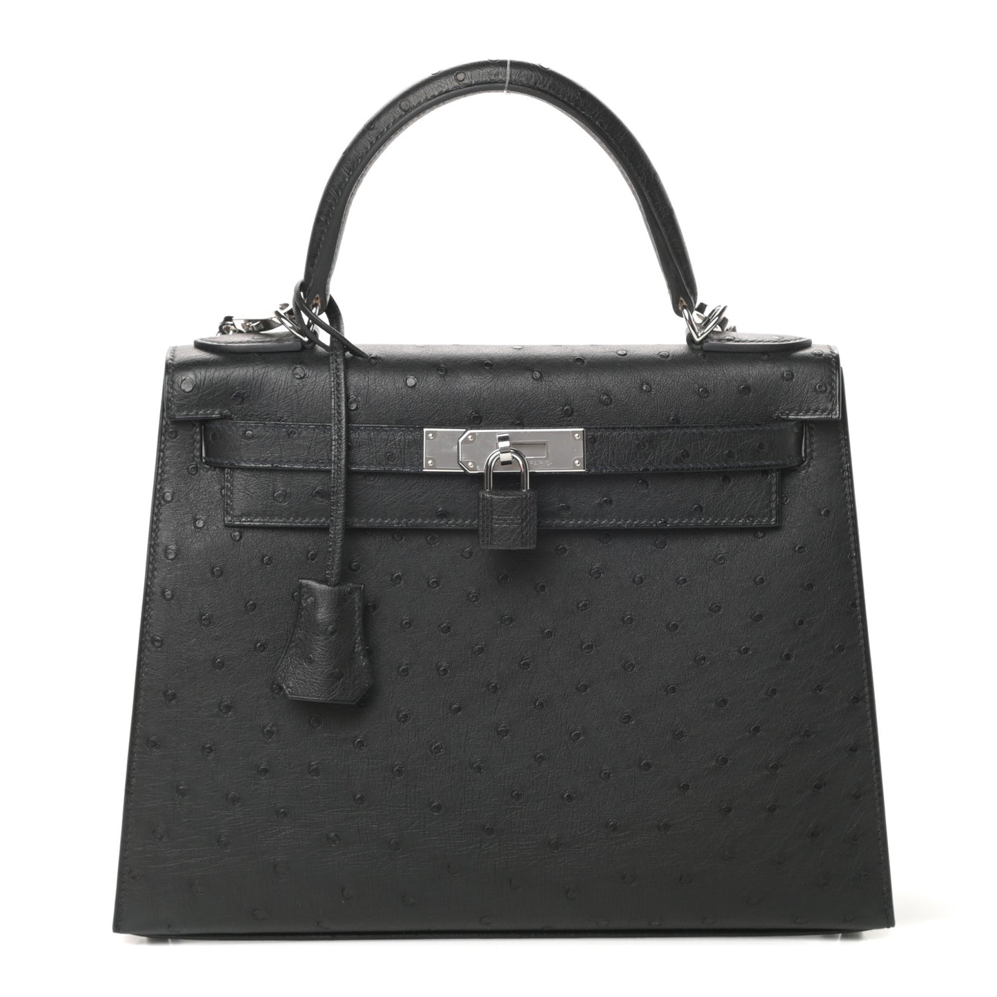 Ostrich Kelly Sellier 28 Black
