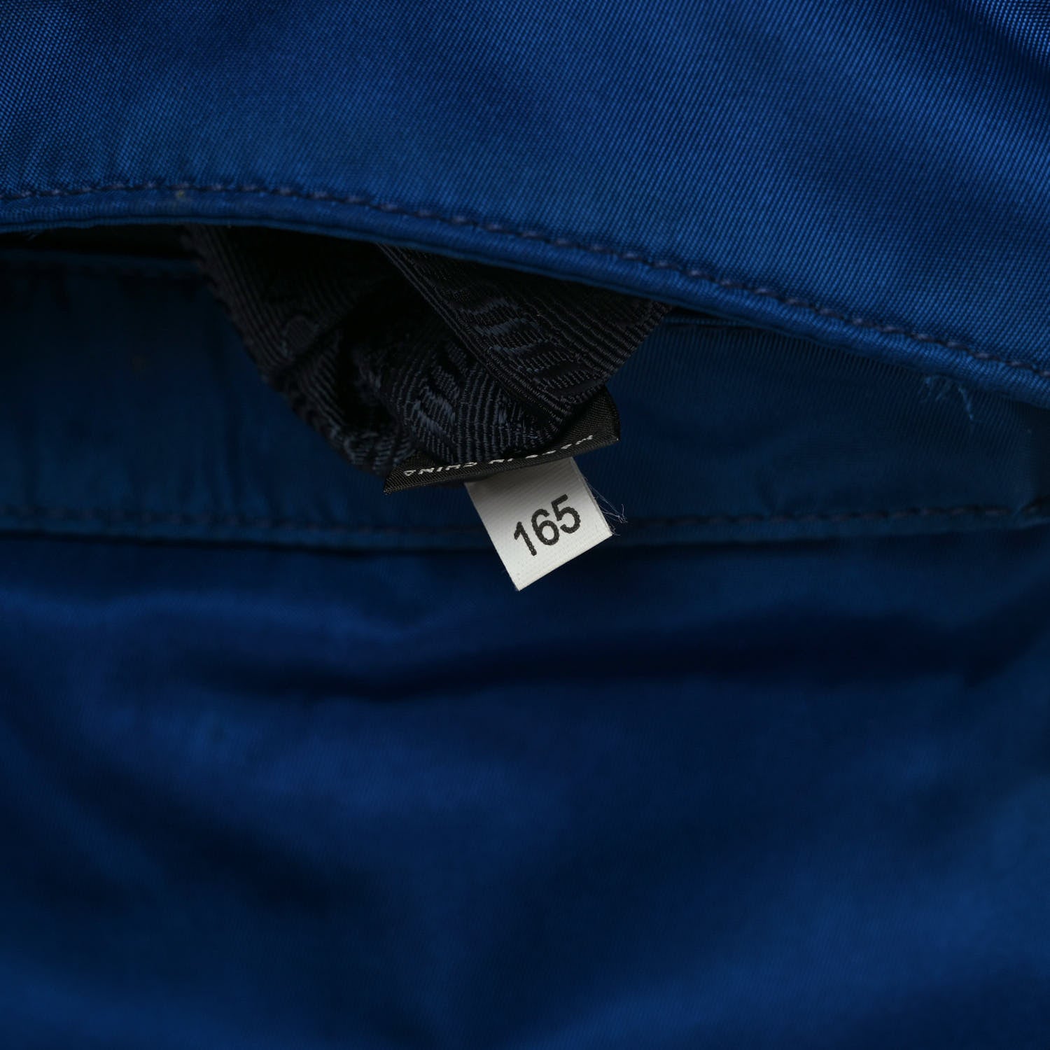 Prada Tessuto Nylon Saffiano Small Messenger Bag Blue 8 of 12