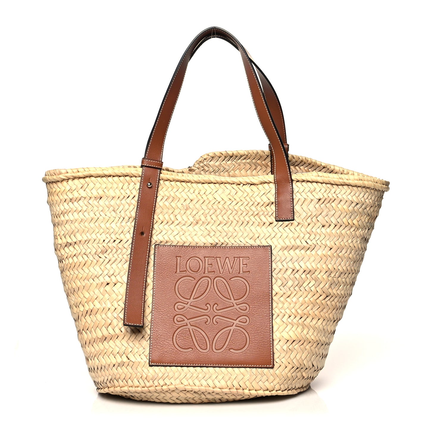 Raffia Large Basket Tote Bag Natural Tan