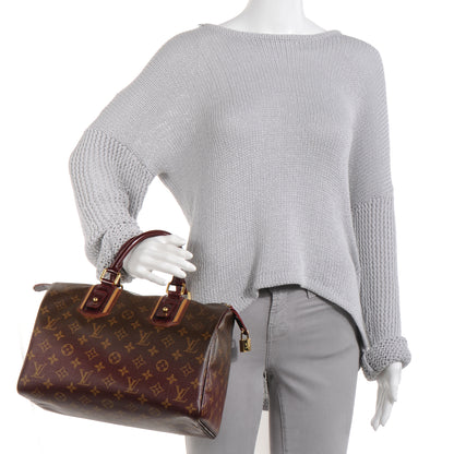Louis Vuitton Monogram Mirage Speedy 30 Bordeaux 2 of 7
