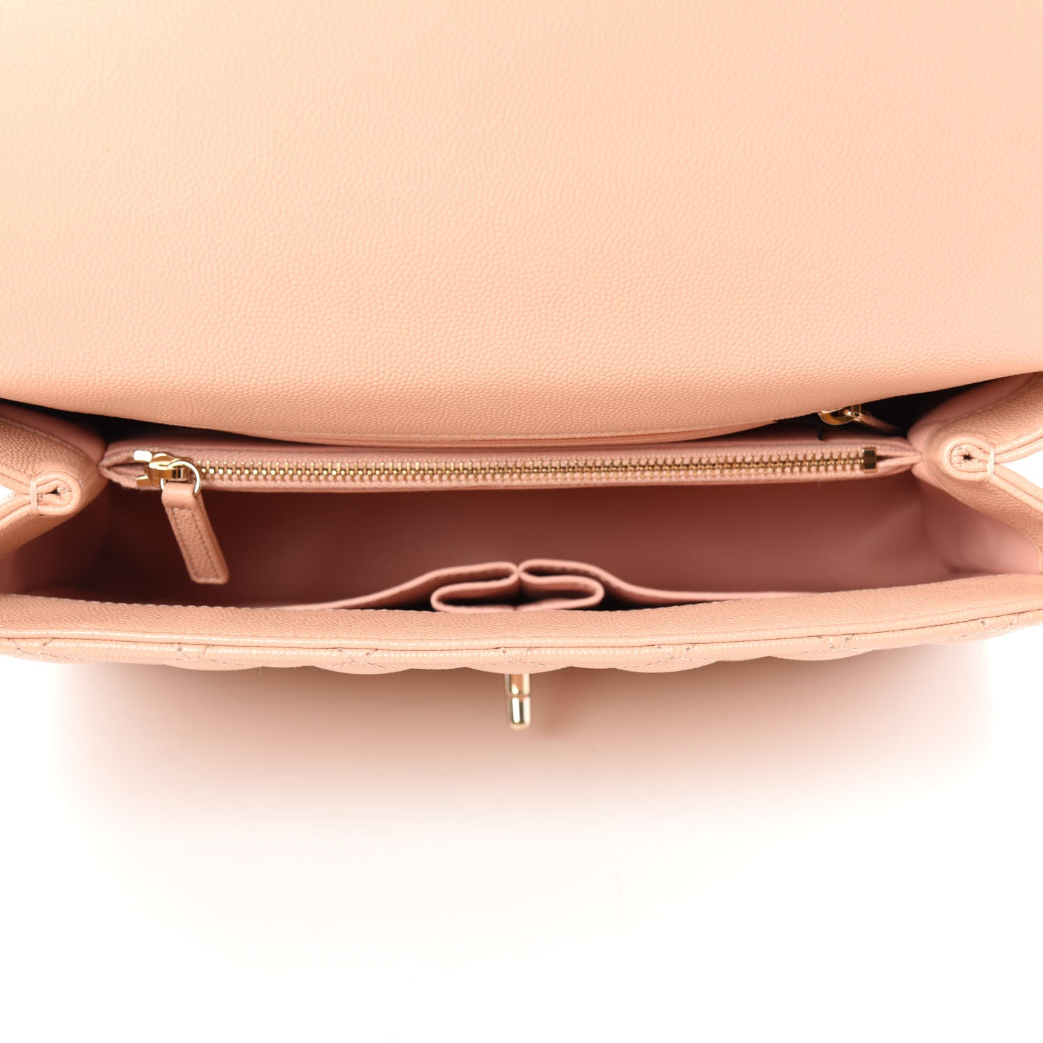 Chanel Caviar Quilted Small Coco Handle Flap Light Pink 5 of 11