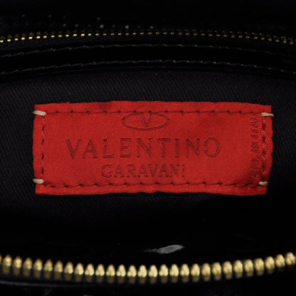 Valentino Garavani Coated Canvas Lacca Fleur Frame Bag Black 8 of 8