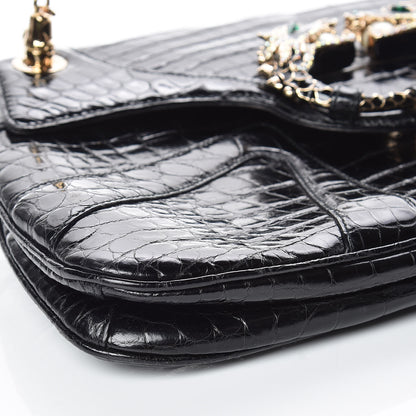 Gucci Crocodile Tom Ford Jeweled Dragon Bag Black 11 of 12
