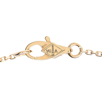 Van Cleef & Arpels 18K Yellow Gold Mother of Pearl Sweet Alhambra Pendant Necklace 4 of 7