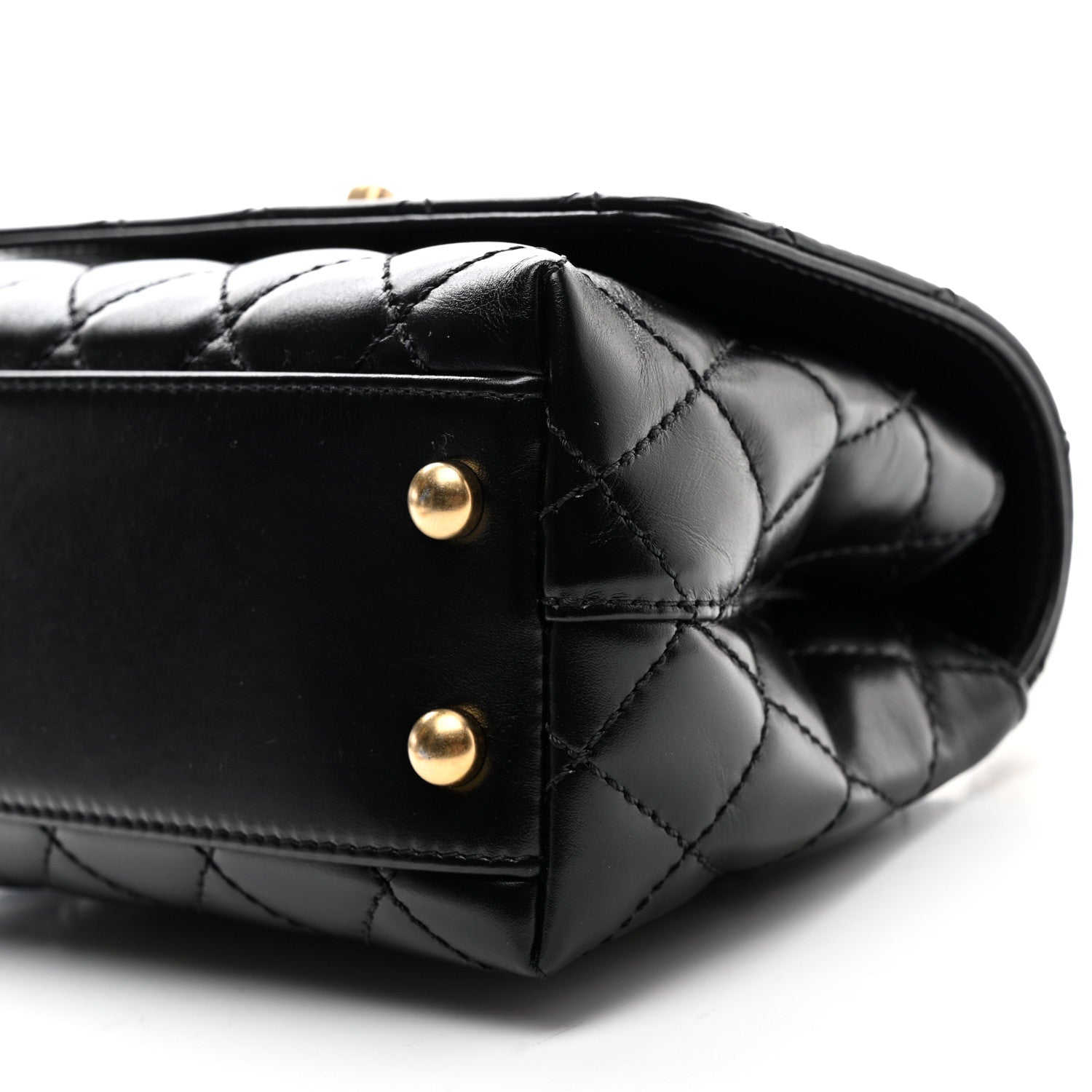 Chanel Calfskin Quilted Extra Mini Coco Handle Flap Black 10 of 10