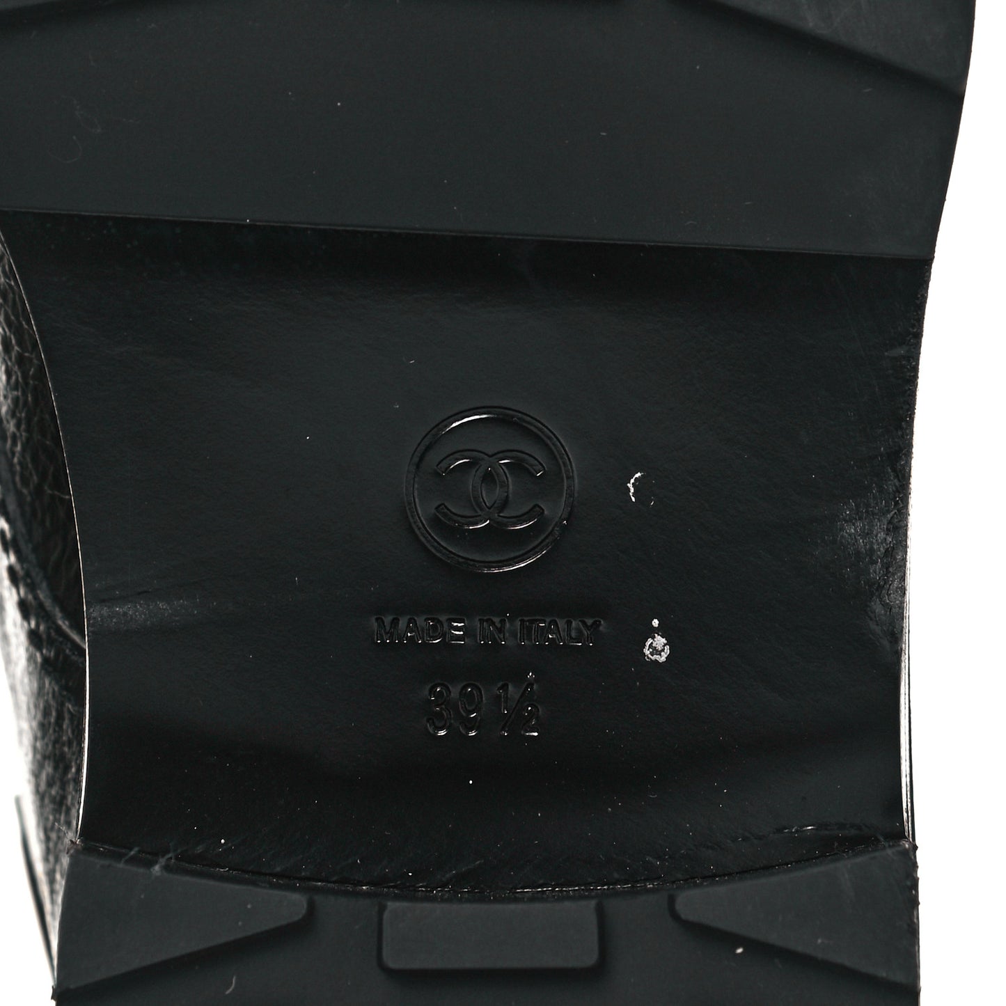 Shiny Calfskin Velvet Pearl Combat Short Boots 39.5 Black