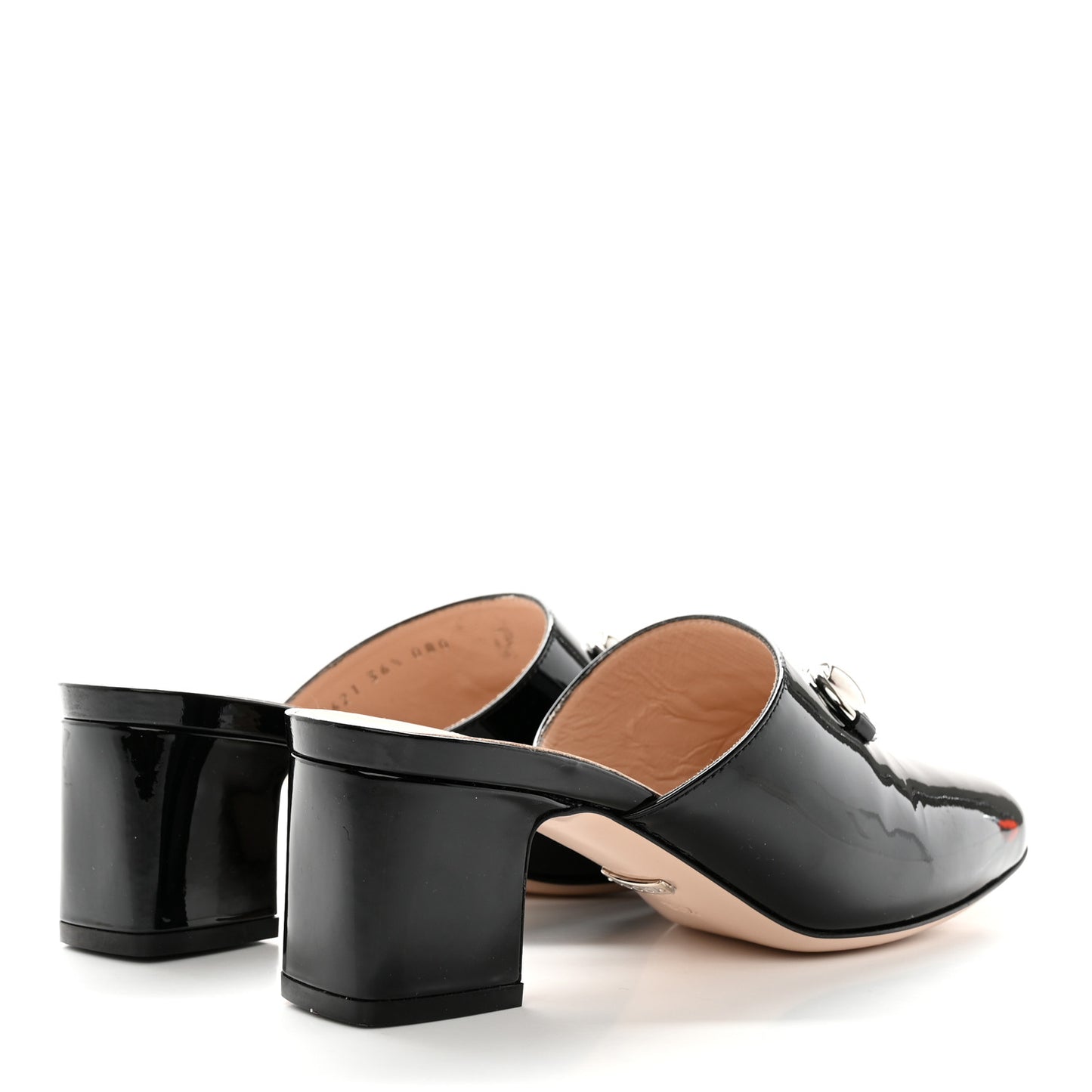 Patent Lexi Horsebit Mules 36.5 Black