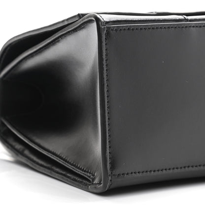 Balenciaga Shiny Box Calfskin Medium Hourglass Top Handle Bag Black 8 of 10