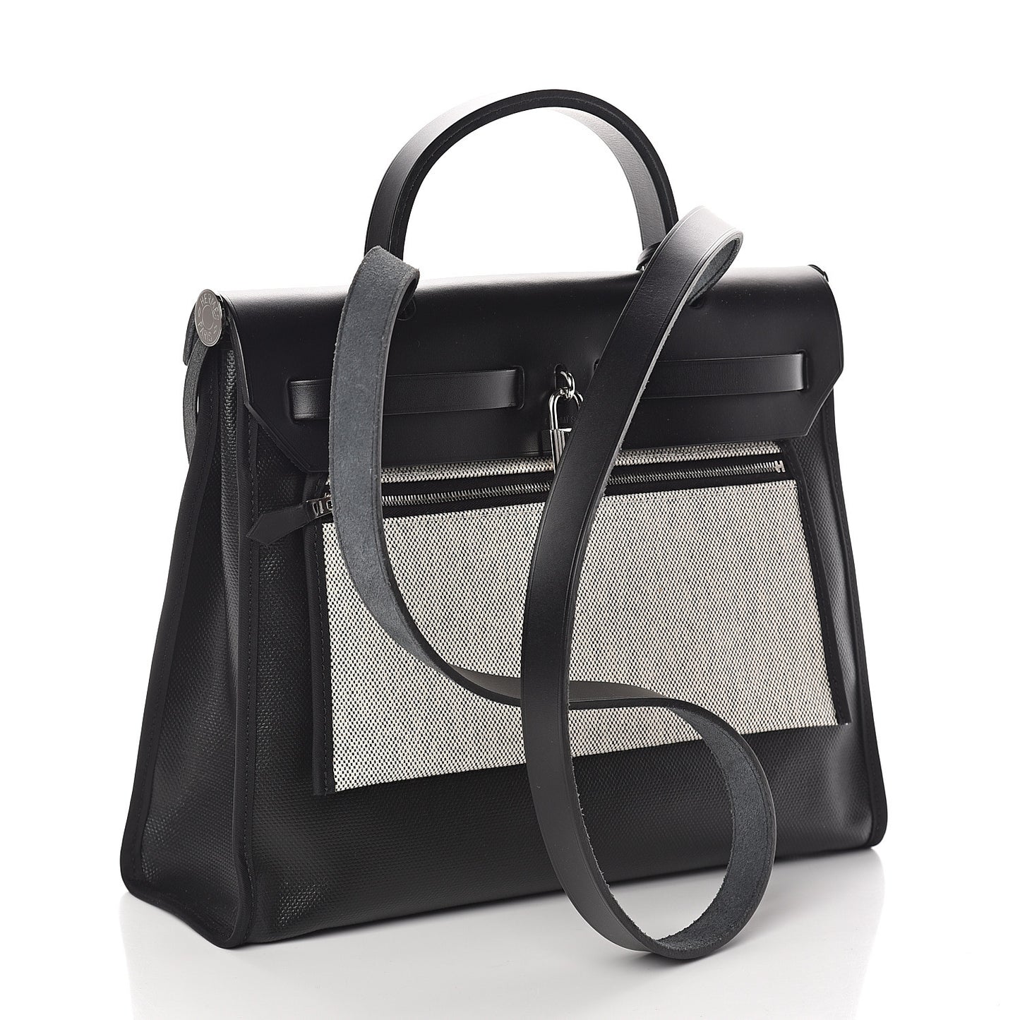 Toile H Berline Vache Hunter Herbag Zip PM 31 Black Ecru