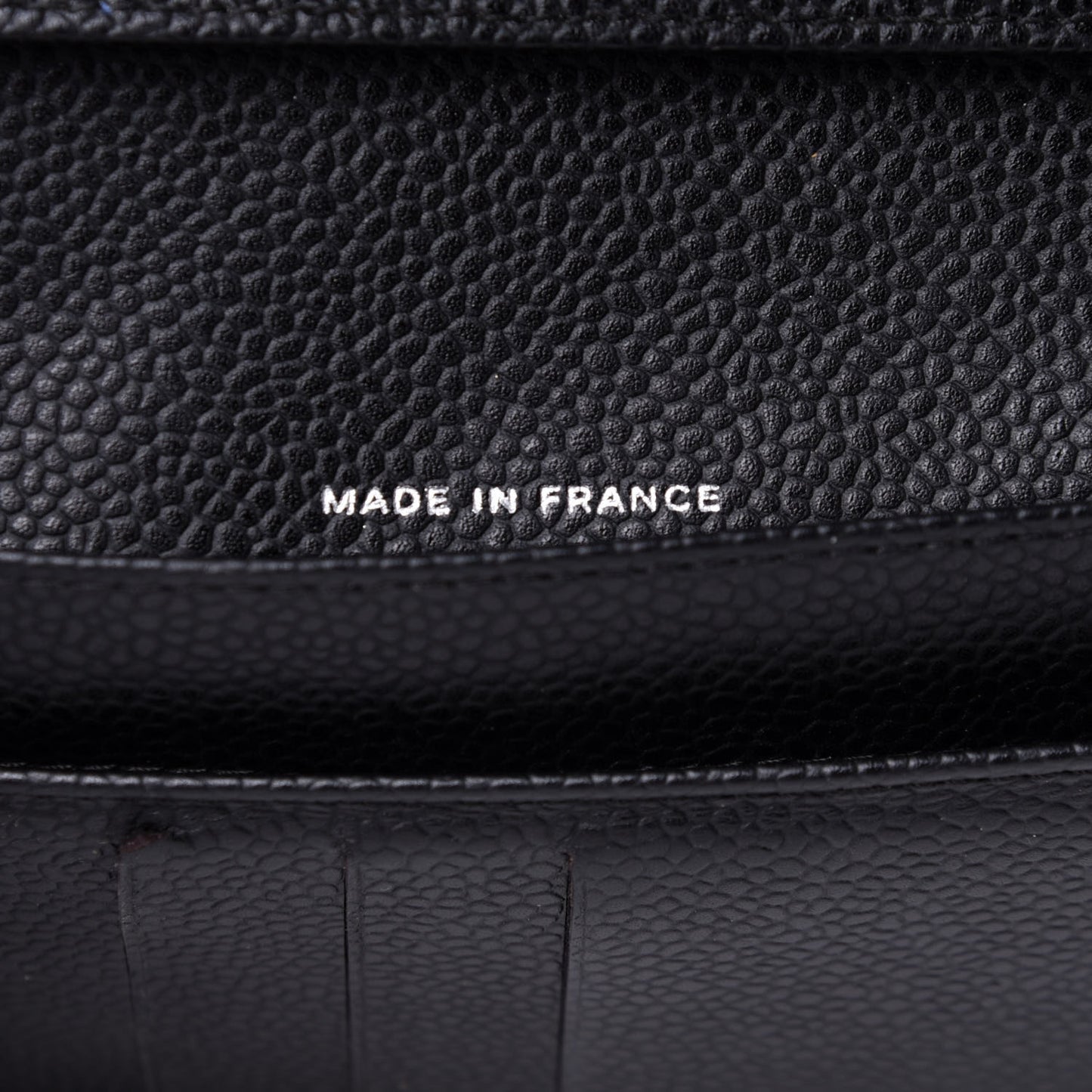 Caviar Quilted Large Flap Wallet Black