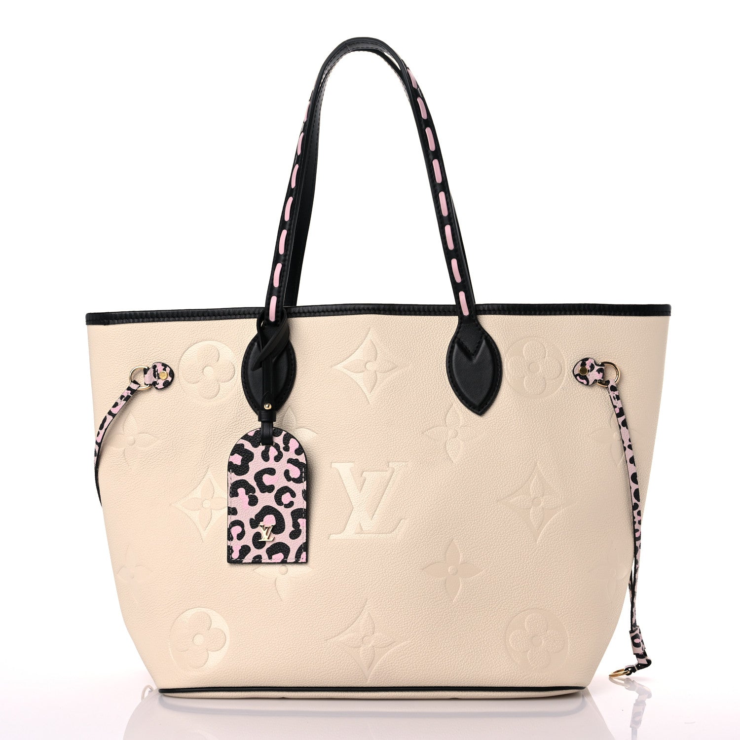 Louis Vuitton Empreinte Monogram Giant Wild At Heart Neverfull MM Creme 3 of 10