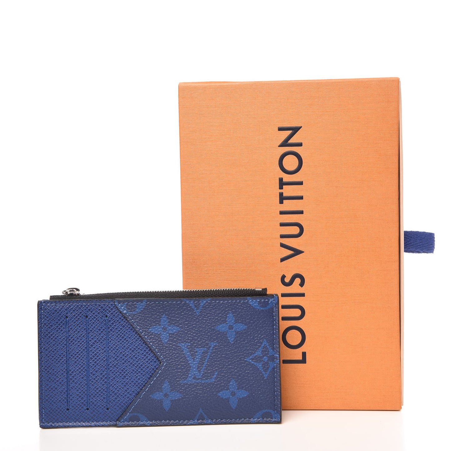 Monogram Taiga Coin Card Holder Cobalt