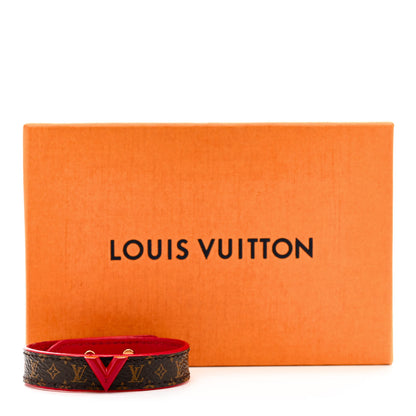 Louis Vuitton Monogram Essential V Bracelet Rouge 8 of 8