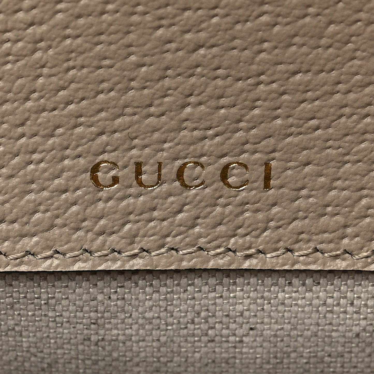 GG Supreme Monogram Textured Dollar Calfskin Web Mini Horsebit 1955 Shoulder Bag Beige Mystic White Oatmeal