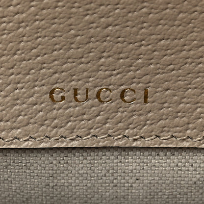 Gucci GG Supreme Monogram Textured Dollar Calfskin Web Mini Horsebit 1955 Shoulder Bag Beige Mystic White Oatmeal 6 of 8