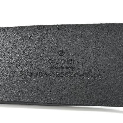 Gucci Calfskin Studded Interlocking G Belt 90 36 Black 3 of 7