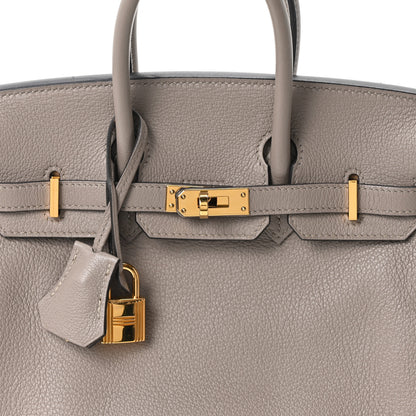 Hermes Taurillon Novillo Birkin 25 Gris Asphalte 8 of 11