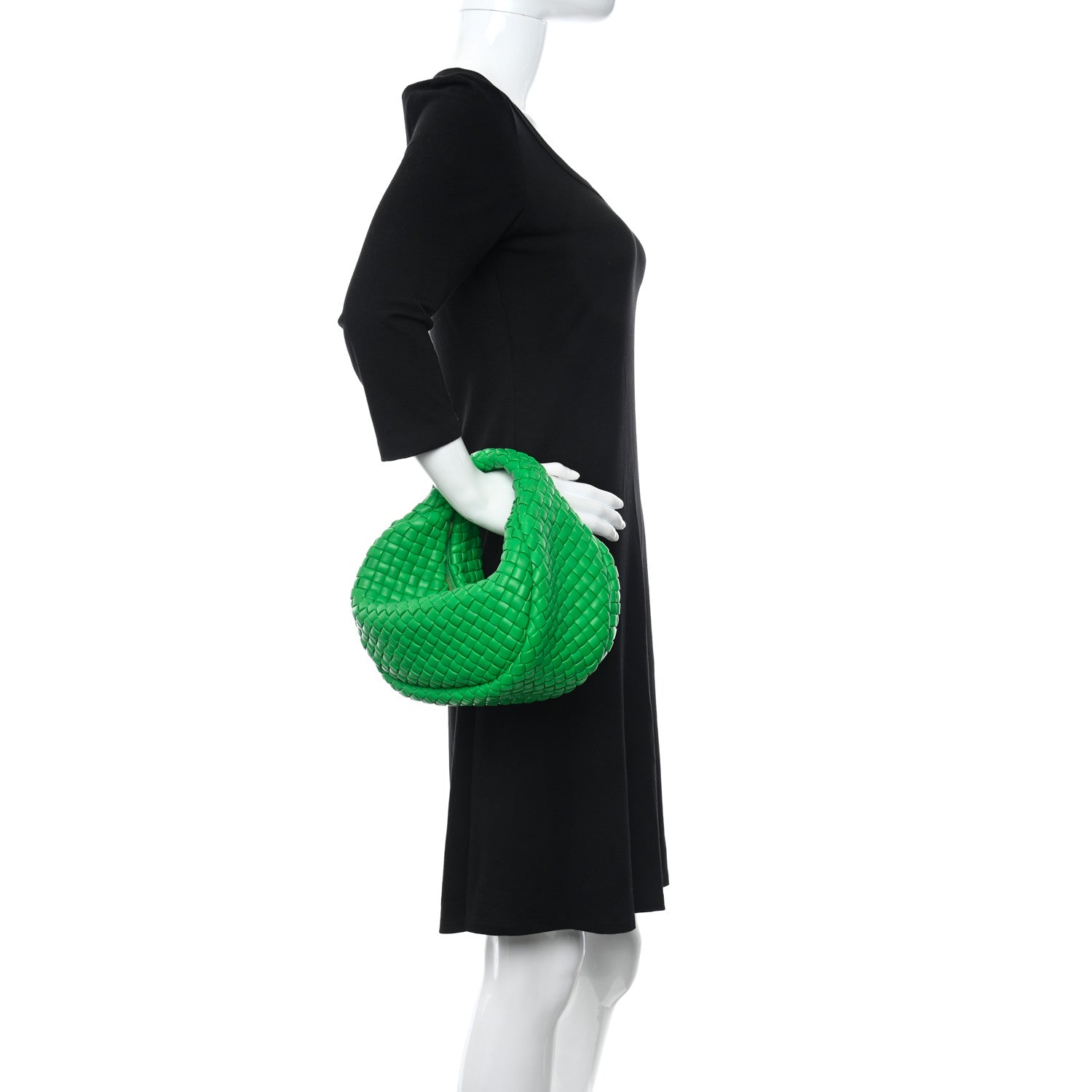 Bottega Veneta Rubber Intreccio Padded Mini Jodie Parakeet 2 of 9
