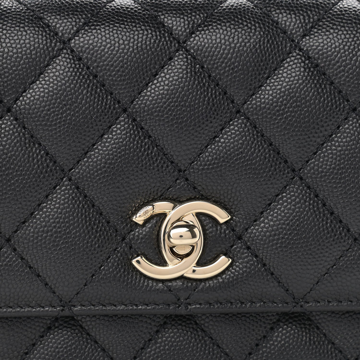 Chanel Caviar Quilted Extra Mini Coco Handle Flap Black 8 of 12