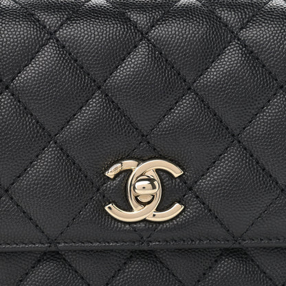 Chanel Caviar Quilted Extra Mini Coco Handle Flap Black 8 of 12
