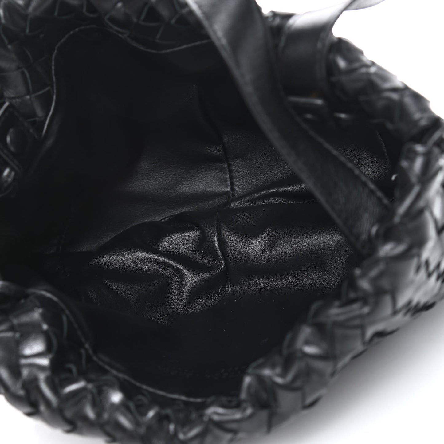 Nappa Intrecciato Small Bulb Black