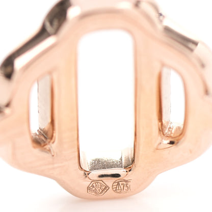 Hermes 18K Rose Gold Diamond Attelage Ring 51 5.75 4 of 6