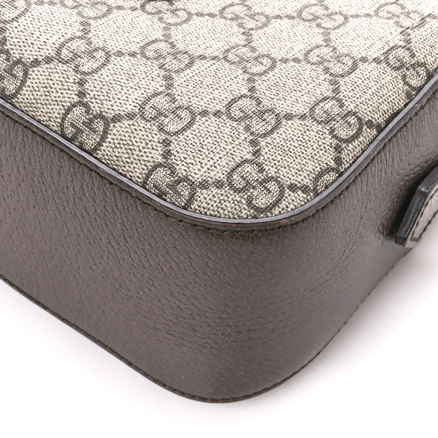 Gucci GG Supreme Monogram Web Neo Vintage Shoulder Bag Beige New Acero Crop 11 of 11
