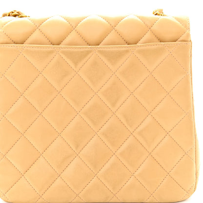 Chanel Lambskin Quilted Flap Shoulder Bag Beige 14 of 16