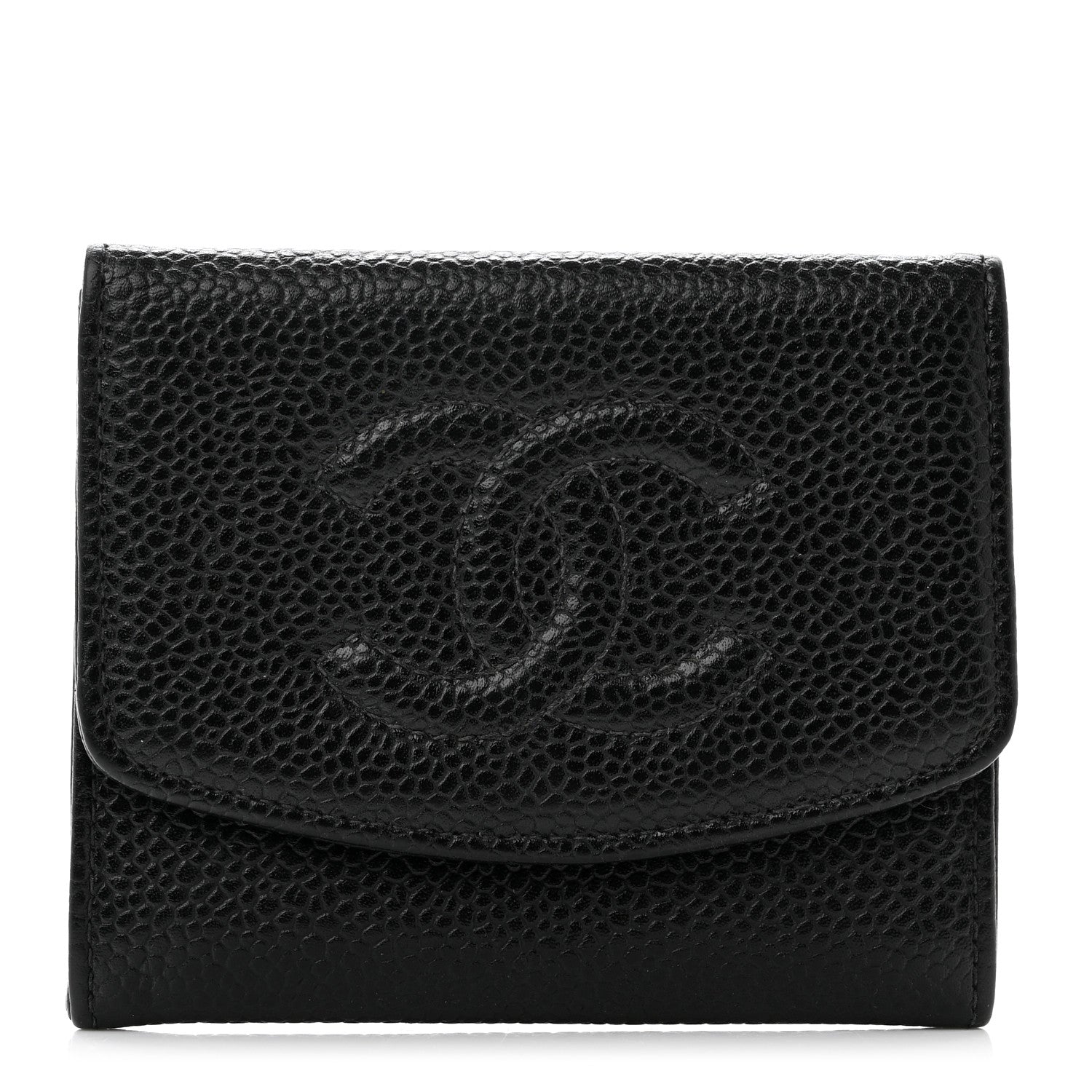 Chanel Caviar Timeless CC Flap Wallet Black 1 of 10