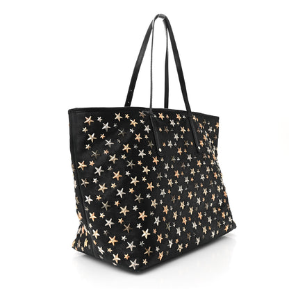 Jimmy Choo Calfskin Star Studded Tote Black 3 of 12
