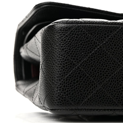 Chanel Caviar Quilted Medium Double Flap Black 9 of 11