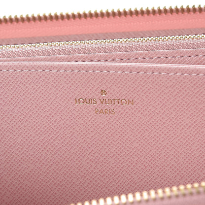 Louis Vuitton Damier Azur Zippy Wallet Rose Ballerine 6 of 9