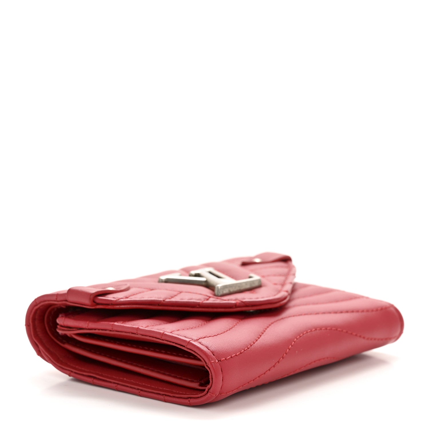 Louis Vuitton Calfskin New Wave Compact Wallet Rouge 4 of 10