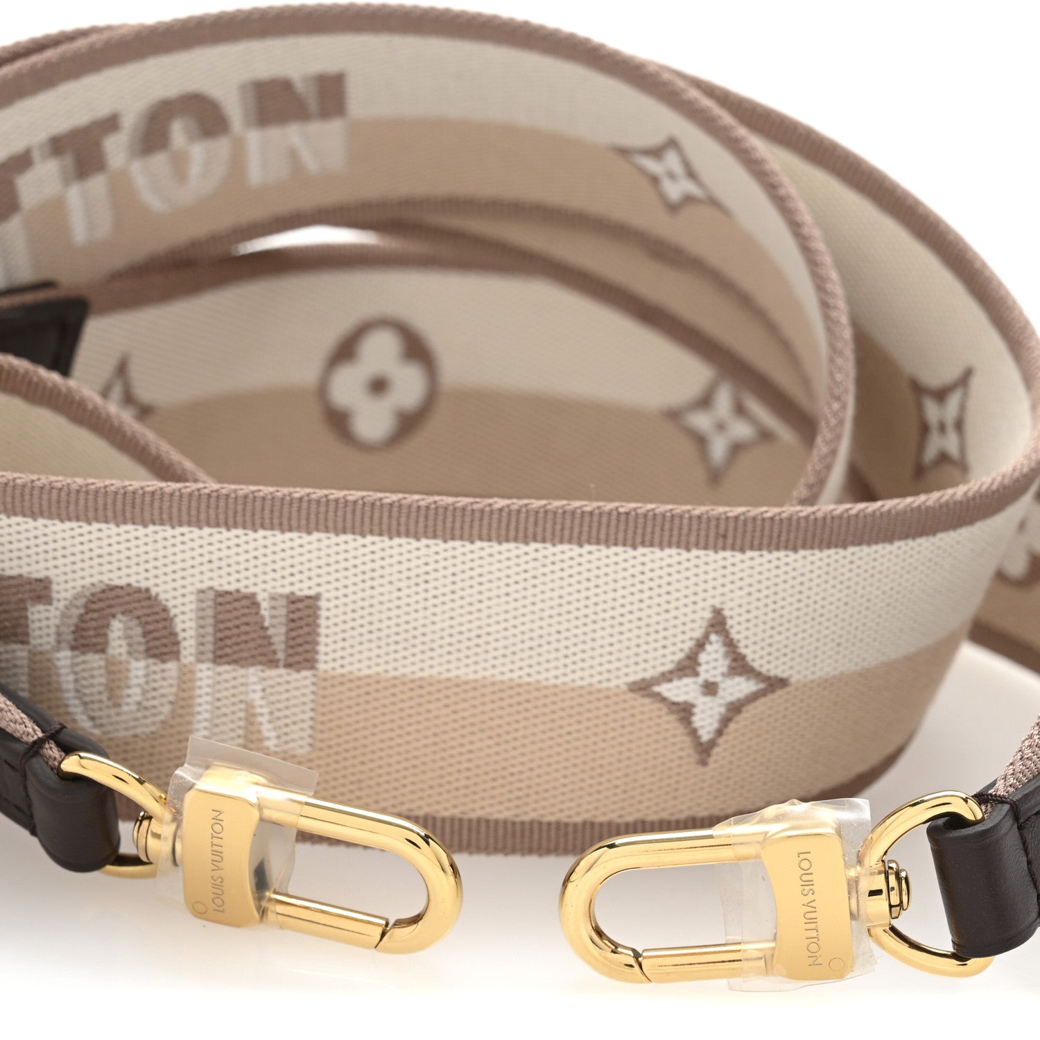 Louis Vuitton Jacquard Speedy Bandouliere 20 Shoulder Strap Beige Brown 3 of 6