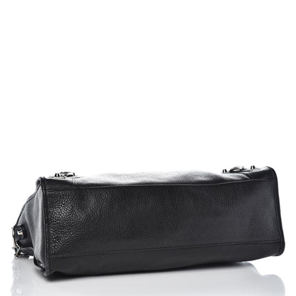 Balenciaga Chevre Silver Metallic Edge Hardware City Black 5 of 9