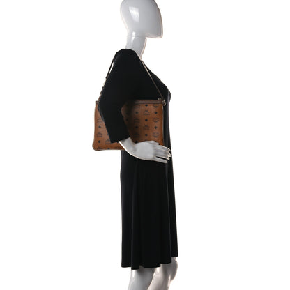 MCM Visetos Liz Shopper Tote Pouch Cognac 2 of 12