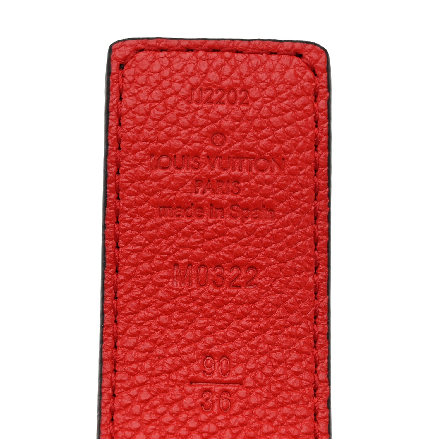 Louis Vuitton Monogram 30mm LV Initiales Reversible Belt 90 36 Coquelicot 4 of 6