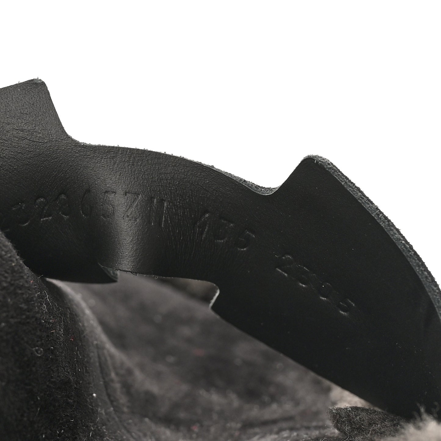Suede Goatskin Shearling Mens Go Mules 43.5 Black