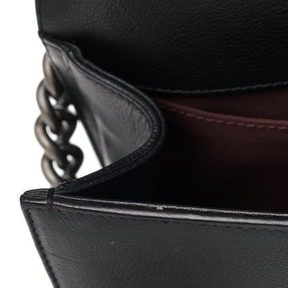 Chanel Calfskin Double Stitch Medium Boy Flap Black 10 of 12