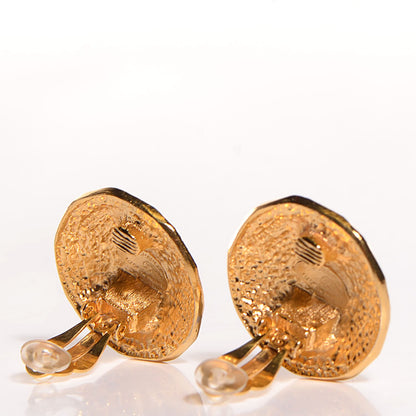 Chanel CC Clip On Earrings Gold 3 of 3