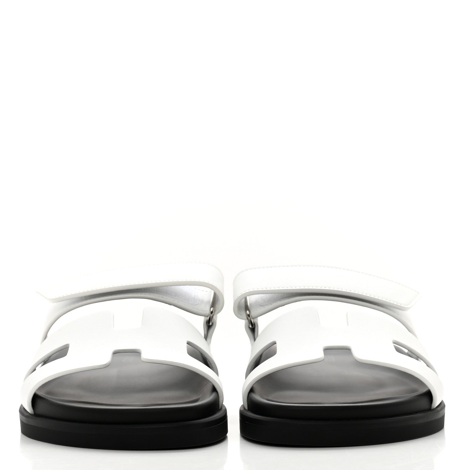 Hermes Calfskin Womens Chypre Sandals 36 White 2 of 9