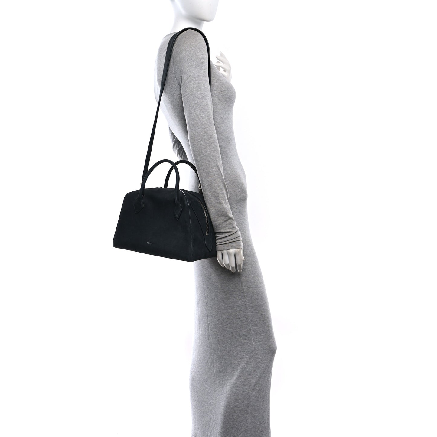 Nubuck Bowler Bag Anthracite