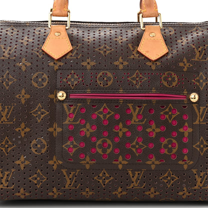 Louis Vuitton Monogram Perforated Speedy 30 Fuchsia 6 of 9