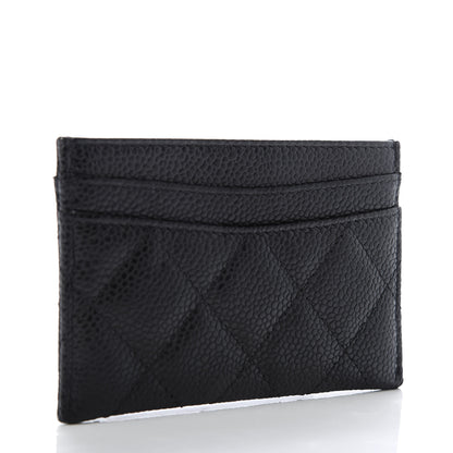 Chanel Caviar Quilted Card Holder Black 3 of 9