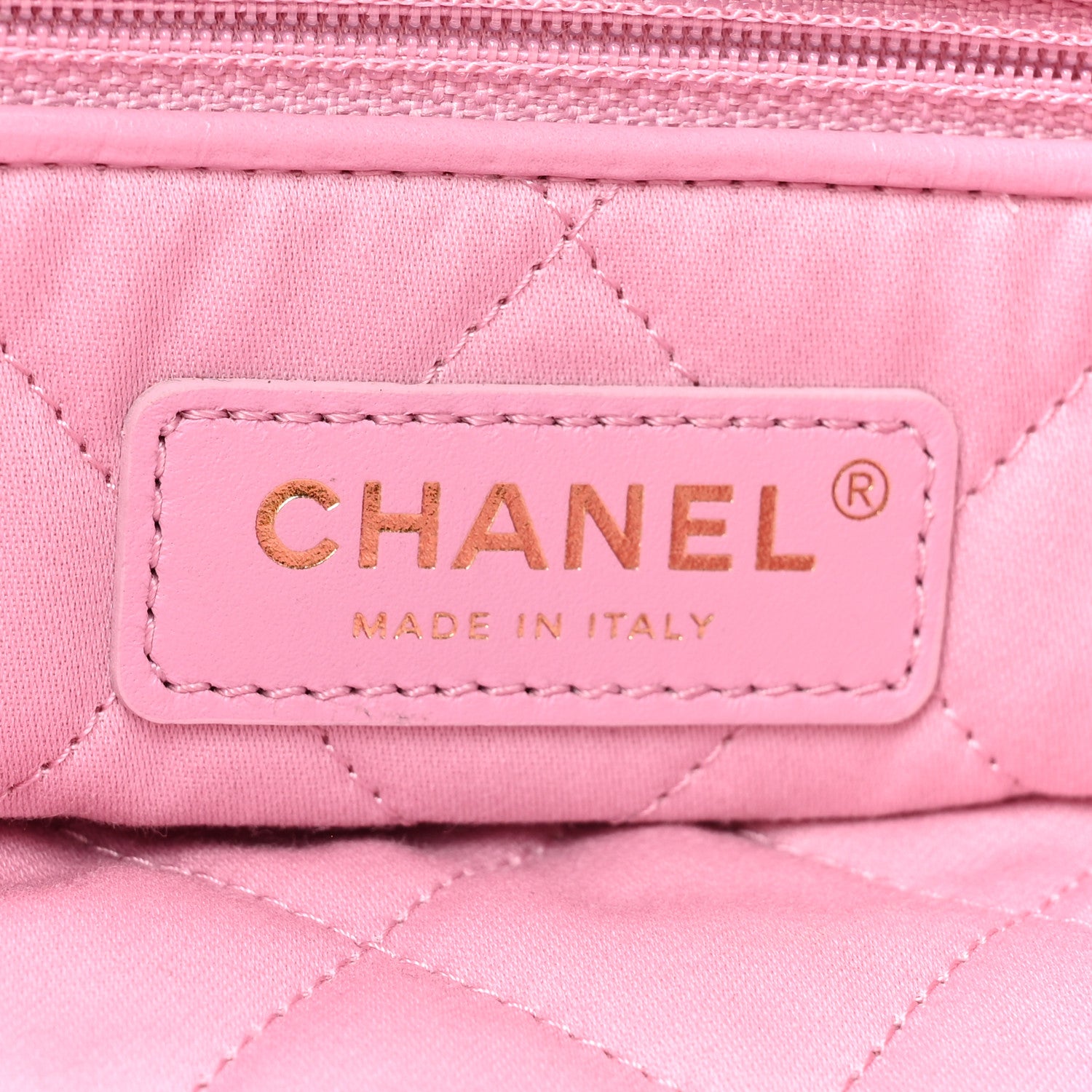 Chanel Shiny Calfskin Quilted Small Chanel 22 Pink 9 of 11