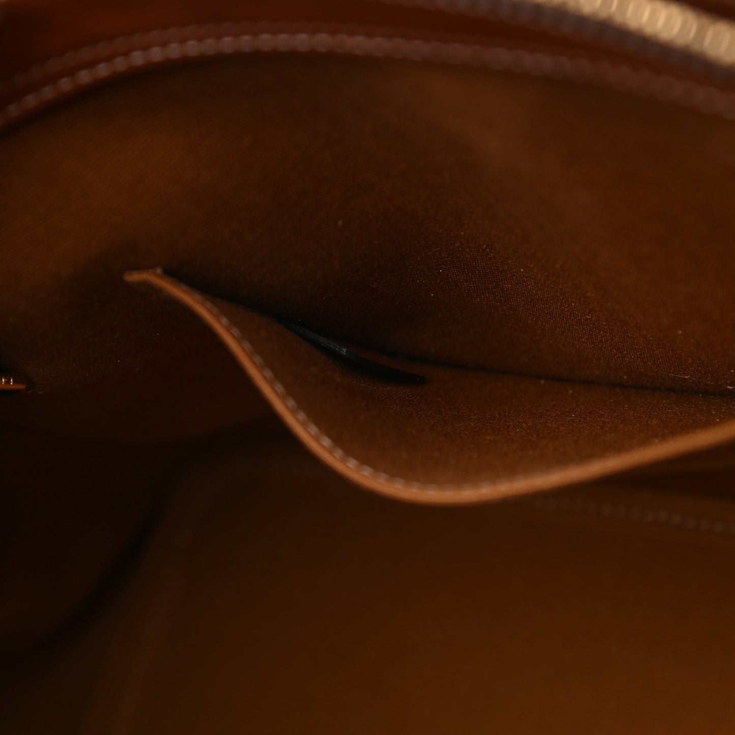 Triomphe Canvas Calfskin Cabas De France Handbag Tan