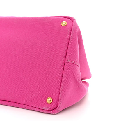 Prada Canapa Logo Shopping Tote Fuxia 11 of 12