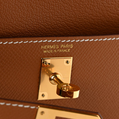 Hermes Epsom Kelly En Desordre Sellier 20 Gold 7 of 12