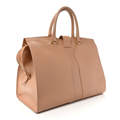 Saint Laurent Textured Calfskin Large Cabas ChYc Beige 3 of 12